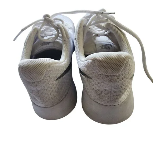 Nike Tanjun White/Metallic Silver Women's Sneaker Size 10 - Picture 5 of 6